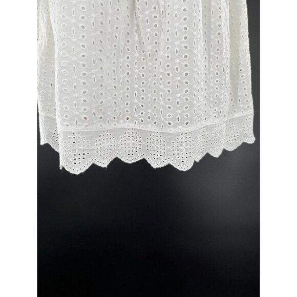 Talulah Eyelet Babydoll Dress White I've Got A Secret  Size S Built in Romper - Picture 2 of 10